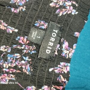 Torrid summer dress ,floral print with spaghetti straps.